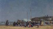 Eugene Boudin, The Beach at Trouville